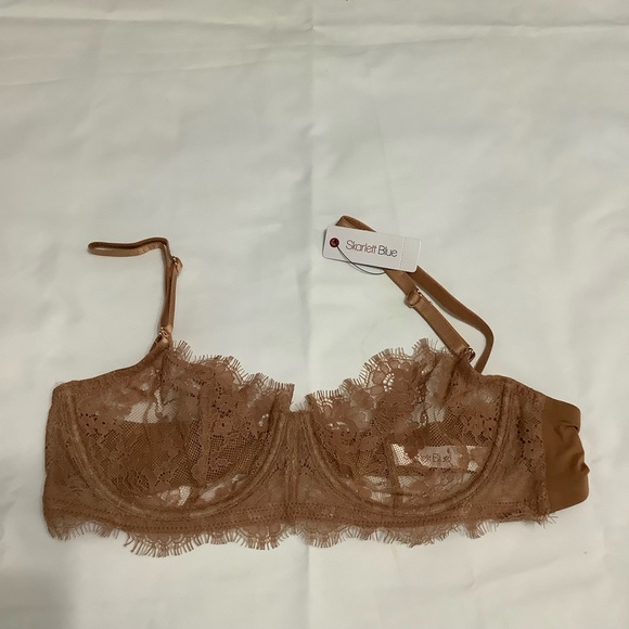 Skarlett Blue Entice Lace Balconette Bra Size 34B NWT (W208) - Picture 10 of 11